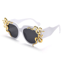 Load image into Gallery viewer, Steampunk Oversized Sunglasses Women Punk Animal Totem Sun Glasses Men UV400 Shades Retro Handmade Eyewear Gafas De Sol