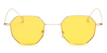 Load image into Gallery viewer, Steampunk Polygon Shape Sunglasses Women Men Vintage  Brand Designer Clear Lens Sun Glasses Hexagon Metal Frame Eyewear