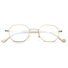 Load image into Gallery viewer, Steampunk Polygon Shape Sunglasses Women Men Vintage  Brand Designer Clear Lens Sun Glasses Hexagon Metal Frame Eyewear