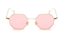 Load image into Gallery viewer, Steampunk Polygon Shape Sunglasses Women Men Vintage  Brand Designer Clear Lens Sun Glasses Hexagon Metal Frame Eyewear