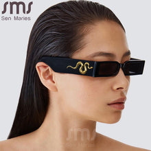 Load image into Gallery viewer, Steampunk Rectangle Sunglasses Men Vintage Small Square Sun Glasses Women Punk Shades Animal Totem UV400 Driving Eyewear
