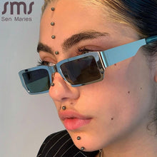 Load image into Gallery viewer, Steampunk Rectangle Sunglasses Women Punk Sun Glasses Retro  Brand Designer Shades Vintage Eyeglasses UV400