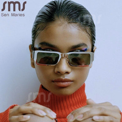 Steampunk Rectangle Sunglasses Women Punk Sun Glasses Retro  Brand Designer Shades Vintage Eyeglasses UV400