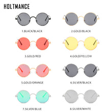 Load image into Gallery viewer, Steampunk Retro HD Polarized Round Metal Sunglasses Men UV400 Men&#39;s Sunglasses Feminin Women&#39;s Sun Glasses Retro Gafas De Sol