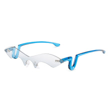 Load image into Gallery viewer, Steampunk Rimless Sunglasses Punk Small Irregular Sun Glasses Men UV400 Shades Goggles Eyewear Gafas De Sol