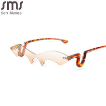 Load image into Gallery viewer, Steampunk Rimless Sunglasses Punk Small Irregular Sun Glasses Men UV400 Shades Goggles Eyewear Gafas De Sol