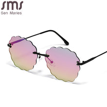 Load image into Gallery viewer, Steampunk Rimless Sunglasses Women Gradient Clouds Colorful Sun Glasses Men Frameless Shades UV400 Trendy Eyewear