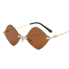 Load image into Gallery viewer, Steampunk Rimless Sunglasses Women Men Vintage Sun Glasses Men  Brand Small Frames Retro Eyeglasses Punk Eyewear UV400