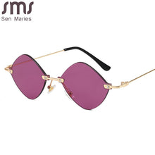 Load image into Gallery viewer, Steampunk Rimless Sunglasses Women Men Vintage Sun Glasses Men  Brand Small Frames Retro Eyeglasses Punk Eyewear UV400