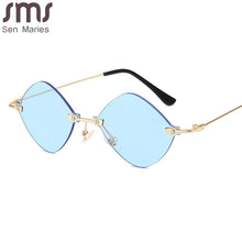 Load image into Gallery viewer, Steampunk Rimless Sunglasses Women Men Vintage Sun Glasses Men  Brand Small Frames Retro Eyeglasses Punk Eyewear UV400