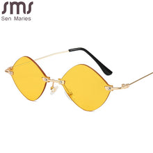 Load image into Gallery viewer, Steampunk Rimless Sunglasses Women Men Vintage Sun Glasses Men  Brand Small Frames Retro Eyeglasses Punk Eyewear UV400