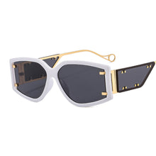 Load image into Gallery viewer, Steampunk Rivet Square Sunglasses 2023 Women Men Colorfuls Shades Glasses Lady  Brand Mirror Metal Eyewear UV400