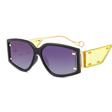 Load image into Gallery viewer, Steampunk Rivet Square Sunglasses 2023 Women Men Colorfuls Shades Glasses Lady  Brand Mirror Metal Eyewear UV400