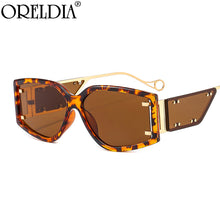 Load image into Gallery viewer, Steampunk Rivet Square Sunglasses 2023 Women Men Colorfuls Shades Glasses Lady  Brand Mirror Metal Eyewear UV400