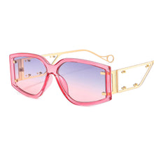 Load image into Gallery viewer, Steampunk Rivet Square Sunglasses 2023 Women Men Colorfuls Shades Glasses Lady  Brand Mirror Metal Eyewear UV400