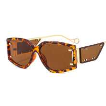 Load image into Gallery viewer, Steampunk Rivet Square Sunglasses 2023 Women Men Colorfuls Shades Glasses Lady  Brand Mirror Metal Eyewear UV400