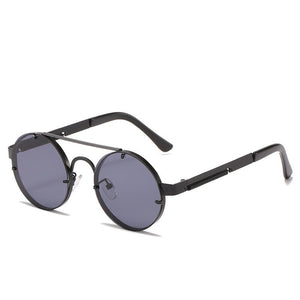 Steampunk Round Metal Frame Sunglasses Men Women Brand Designers Outdoor Sports Driving Fishing Glasses Party Glasses UV400