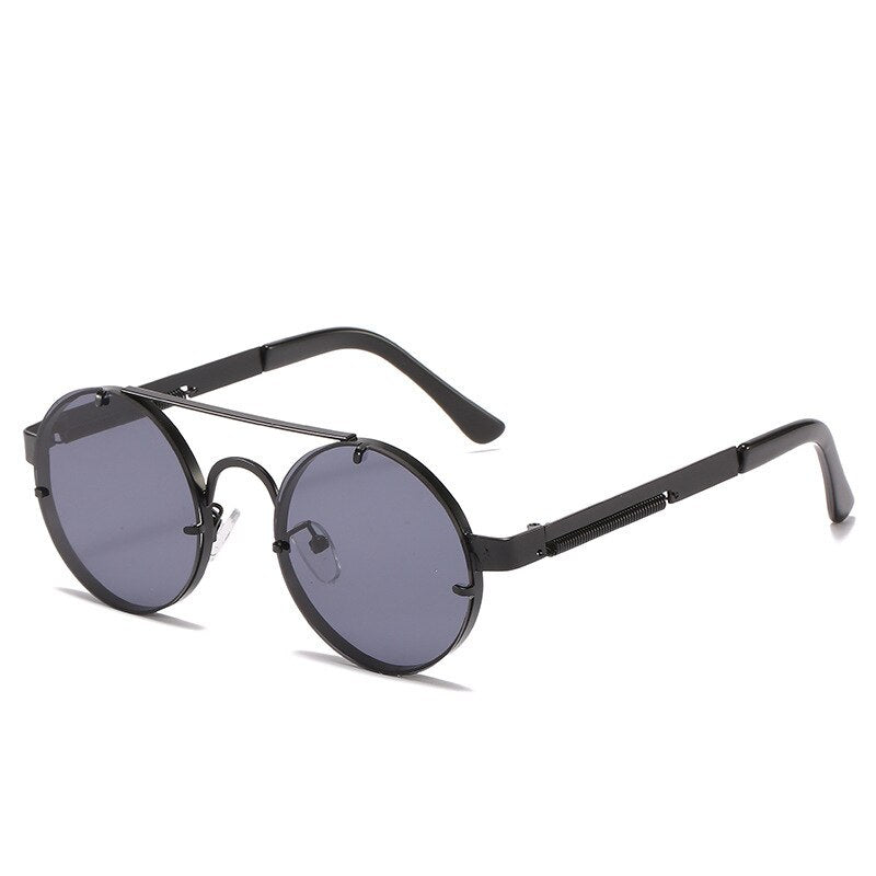 Steampunk Round Metal Frame Sunglasses Men Women Brand Designers Outdoor Sports Driving Fishing Glasses Party Glasses UV400