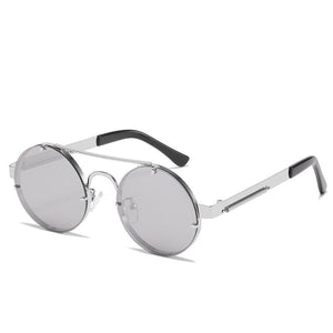 Steampunk Round Metal Frame Sunglasses Men Women Brand Designers Outdoor Sports Driving Fishing Glasses Party Glasses UV400