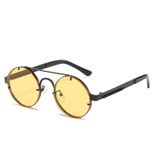 Steampunk Round Metal Frame Sunglasses Men Women Brand Designers Outdoor Sports Driving Fishing Glasses Party Glasses UV400