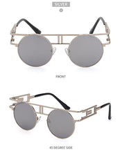 Load image into Gallery viewer, Steampunk Round Sunglasses 2023 Trendy Retro Metal Frame Sun Glasses  Brand Designer Eyewear UV400 Lunettes Gafas De Sol