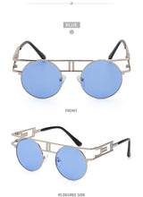 Load image into Gallery viewer, Steampunk Round Sunglasses 2023 Trendy Retro Metal Frame Sun Glasses  Brand Designer Eyewear UV400 Lunettes Gafas De Sol