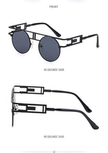 Load image into Gallery viewer, Steampunk Round Sunglasses 2023 Trendy Retro Metal Frame Sun Glasses  Brand Designer Eyewear UV400 Lunettes Gafas De Sol