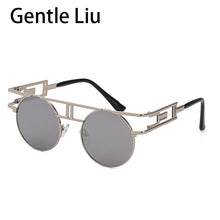Load image into Gallery viewer, Steampunk Round Sunglasses 2023 Trendy Retro Metal Frame Sun Glasses  Brand Designer Eyewear UV400 Lunettes Gafas De Sol