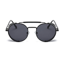 Load image into Gallery viewer, Steampunk Round Sunglasses Brand Design Men Women Vintage Metal Punk Sun glasses UV400 Shades Eyewear