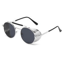 Load image into Gallery viewer, Steampunk Round Sunglasses Brand Design Men Women Vintage Metal Punk Sun glasses UV400 Shades Eyewear
