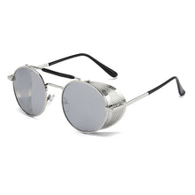 Load image into Gallery viewer, Steampunk Round Sunglasses Brand Design Men Women Vintage Metal Punk Sun glasses UV400 Shades Eyewear