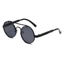 Load image into Gallery viewer, Steampunk Round Sunglasses Brand Design Men Women Vintage Metal Punk Sun glasses UV400 Shades