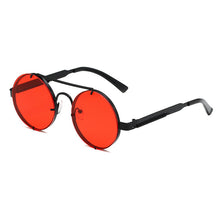 Load image into Gallery viewer, Steampunk Round Sunglasses Brand Design Men Women Vintage Metal Punk Sun glasses UV400 Shades