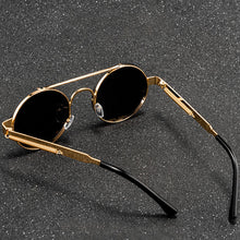 Load image into Gallery viewer, Steampunk Round Sunglasses Brand Design Men Women Vintage Metal Punk Sun glasses UV400 Shades