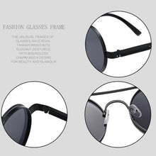 Load image into Gallery viewer, Steampunk Round Sunglasses Brand Design Men Women Vintage Metal Punk Sun glasses UV400 Shades