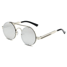 Load image into Gallery viewer, Steampunk Round Sunglasses Brand Design Men Women Vintage Metal Punk Sun glasses UV400 Shades
