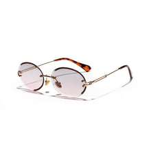 Load image into Gallery viewer, Steampunk Round Sunglasses Women Vintage Sunglasses Men Retro Rimless Oval Sunglasses Brand Designer  Eyewear Glasses