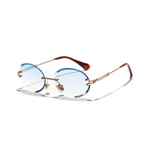 Load image into Gallery viewer, Steampunk Round Sunglasses Women Vintage Sunglasses Men Retro Rimless Oval Sunglasses Brand Designer  Eyewear Glasses