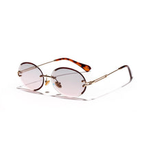 Load image into Gallery viewer, Steampunk Round Sunglasses Women Vintage Sunglasses Men Retro Rimless Oval Sunglasses Brand Designer  Eyewear Glasses