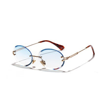 Load image into Gallery viewer, Steampunk Round Sunglasses Women Vintage Sunglasses Men Retro Rimless Oval Sunglasses Brand Designer  Eyewear Glasses