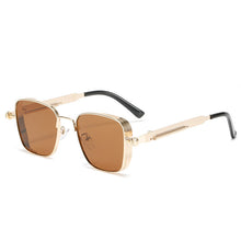 Load image into Gallery viewer, Steampunk Square Sunglasses Brand Design Men Women Vintage Metal Punk Sun glasses UV400 Shades