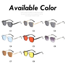 Load image into Gallery viewer, Steampunk Square Sunglasses Brand Design Men Women Vintage Metal Punk Sun glasses UV400 Shades