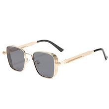 Load image into Gallery viewer, Steampunk Square Sunglasses Brand Design Men Women Vintage Metal Punk Sun glasses UV400 Shades