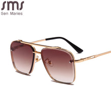 Load image into Gallery viewer, Steampunk Square Sunglasses Men Sun Glasses Women UV400 Mirror Shades Pilot Goggles Eyewear Gafas De Sol