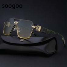 Load image into Gallery viewer, Steampunk Square Vintage  Sunglasses For Men Tone  Designer Sun Glasses Women Des Lunettes De Soleil