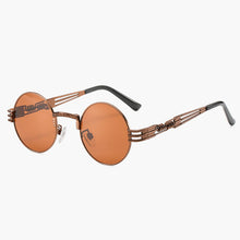 Load image into Gallery viewer, Steampunk Sunglasses Brand Design Men Women Vintage Metal Punk Round Sun glasses UV400 Shades