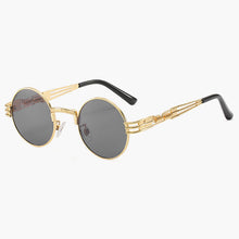 Load image into Gallery viewer, Steampunk Sunglasses Brand Design Men Women Vintage Metal Punk Round Sun glasses UV400 Shades