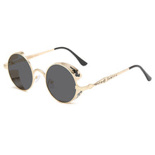 Load image into Gallery viewer, Steampunk Sunglasses Brand Designer Men Women Vintage Metal Punk Round Sun glasses UV400 Shades