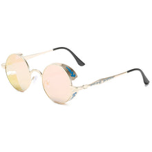 Load image into Gallery viewer, Steampunk Sunglasses Brand Designer Men Women Vintage Metal Punk Round Sun glasses UV400 Shades