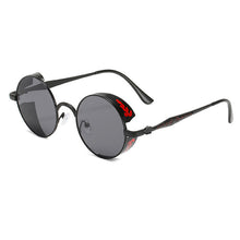 Load image into Gallery viewer, Steampunk Sunglasses Brand Designer Men Women Vintage Metal Punk Round Sun glasses UV400 Shades